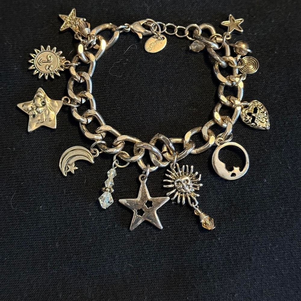 Claire's gold tone charm bracelet